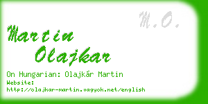 martin olajkar business card