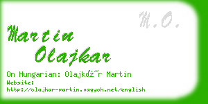 martin olajkar business card